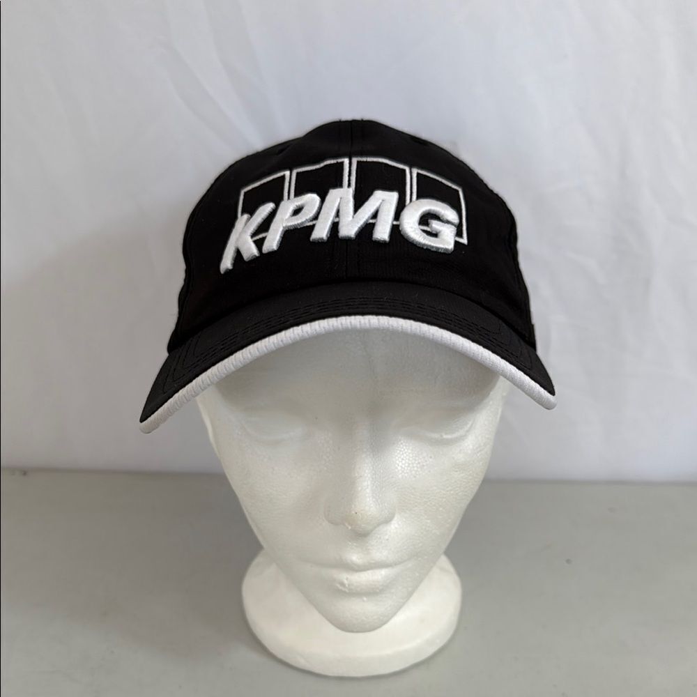 Black KPMG Mizuno Logo Cap UPF 50+